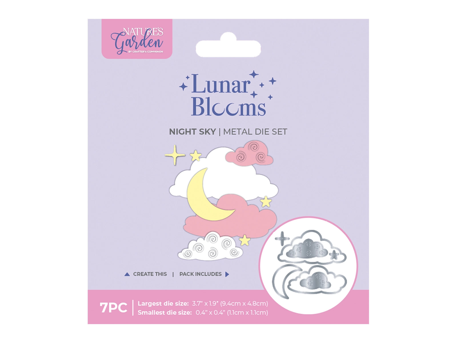 Natures Garden Lunar Blooms Metal Dies - Night Sky