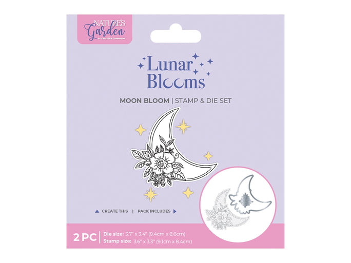 Natures Garden Lunar Blooms Stamp & Die - Moon Bloom