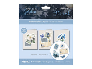 Nature's Garden - Midnight Floral - Ephemera Pack