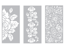 Nature's Garden - Midnight Floral Stencils - Decorative Stencil Pack