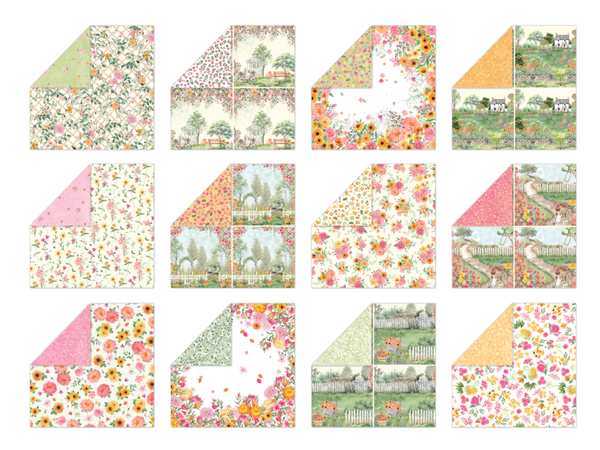 Nature's Garden Summer Garden - Summer Garden Paper Pad 12