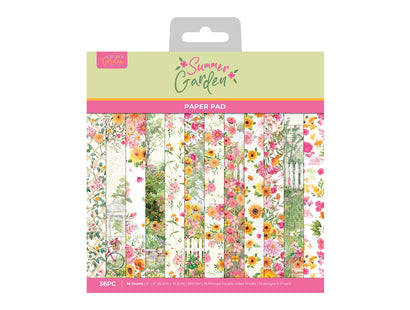 Nature's Garden Summer Garden - Summer Garden Paper Pad 6" x 6"