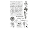 Nature's Garden Vintage Rose Clear Acrylic Stamp - Vintage Textures