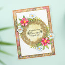 Natures Garden Wildflower Create A Card Die - Wildflower Wreath
