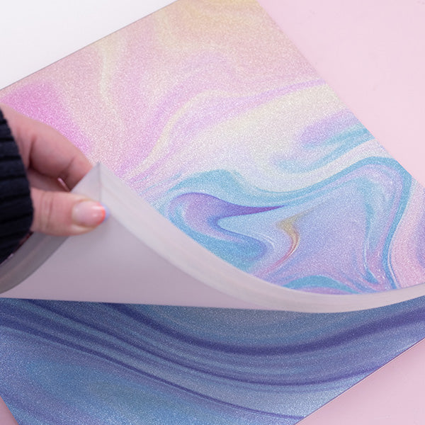 Glitter Marble Paper Pad & Vellum