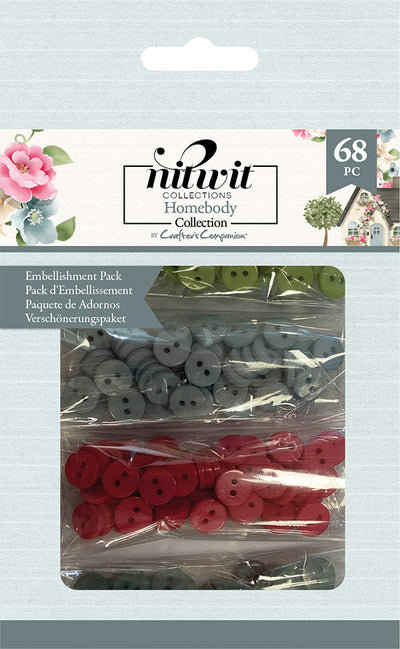 Nitwit Homebody - Embellishment Pack (68PC)