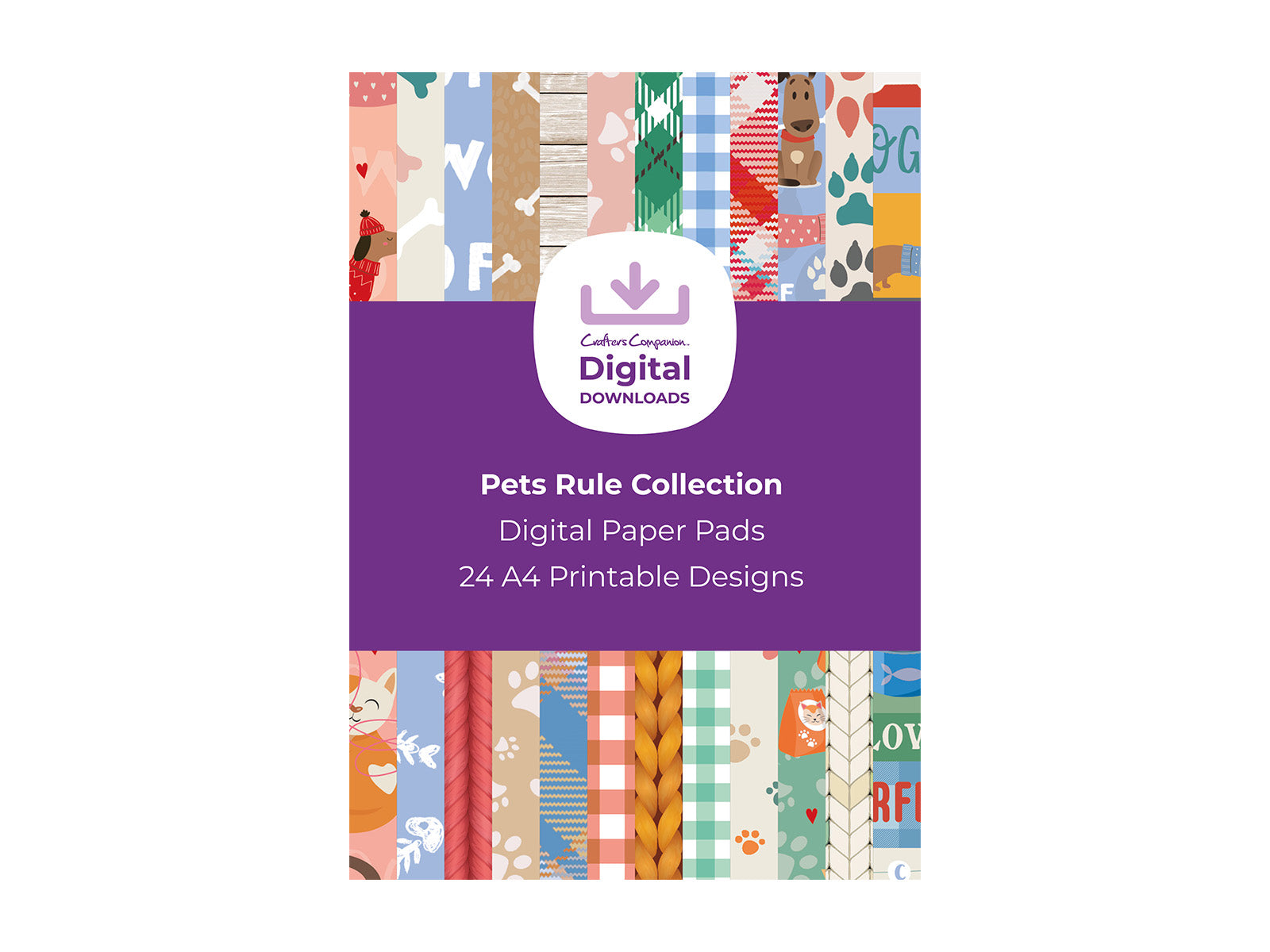 Pets Rule Pets Rule Collection - Digital Paper Pad | Crafter's Companion US