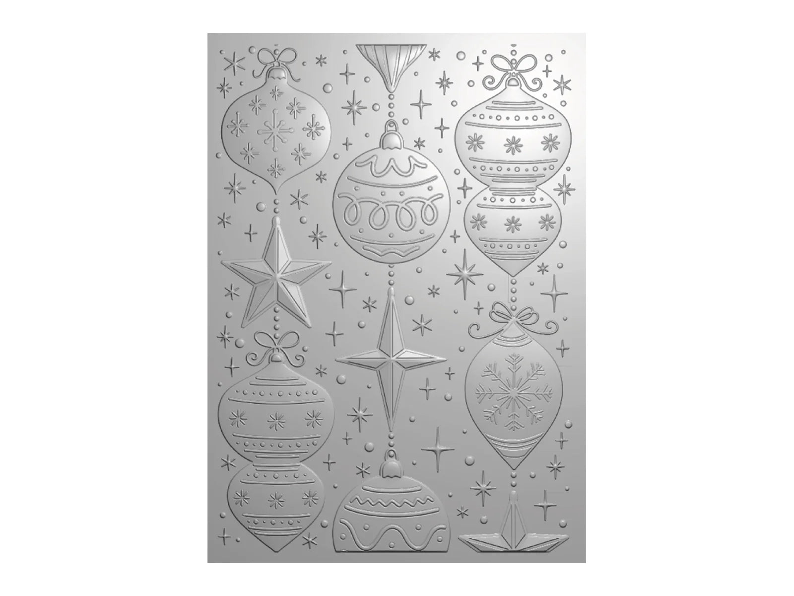 Crafter's Companion 3D Embossing Folder 5"x7" - Dazzling Baubles