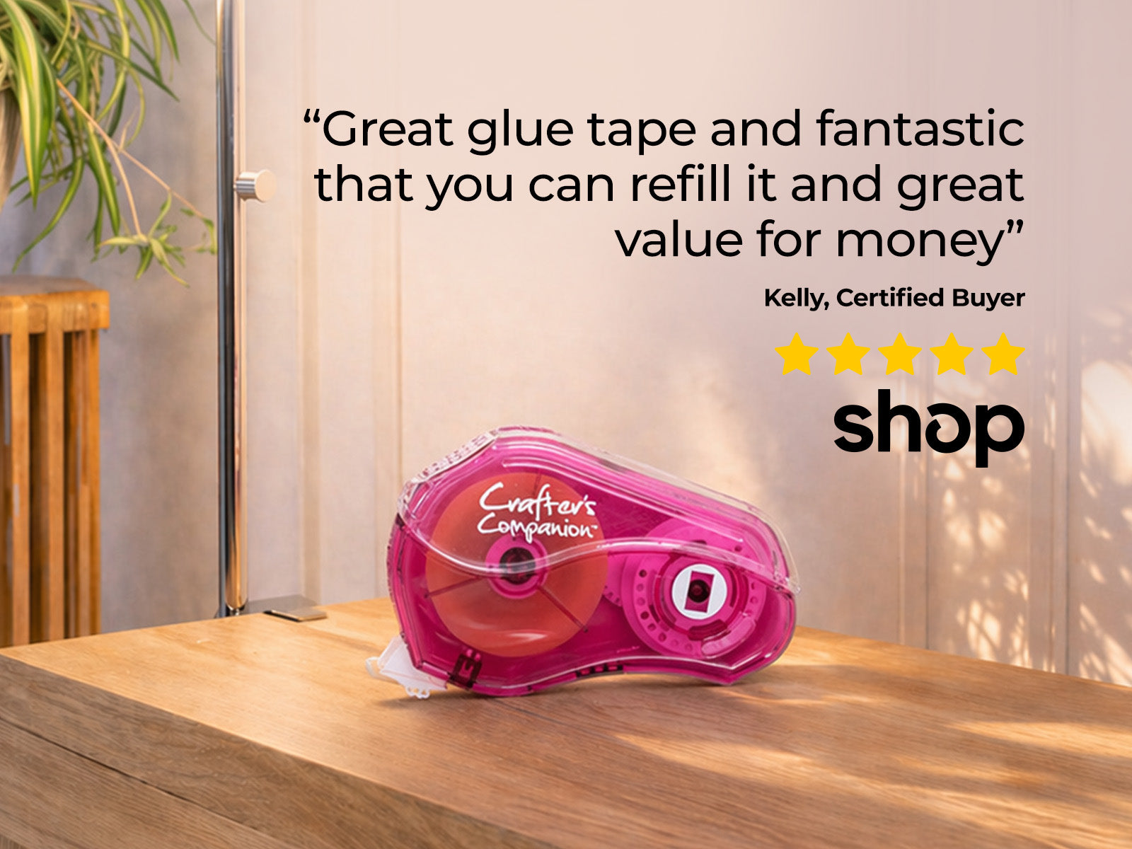 Crafter’s Companion Glue Tape Pen & Refill Pack – Straight (2 Pack)