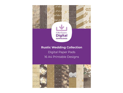 Rustic Wedding Collection - Digital Paper Pad