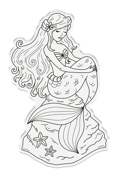 Sara Signature - Enchanted Ocean - Stamp and Die - Mesmerizing Mermaid