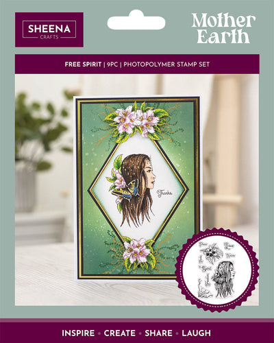 Sheena Douglass Mother Earth Photopolymer Stamps - Free Spirit