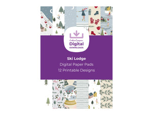 Violet Studios Ski Lodge - Digital Paper Pad