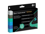 Spectrum Noir Glitter Marker-Cool Elements 6pc