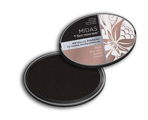 Midas by Spectrum Noir Metallic Pigment Inkpad - Blush | Crafter's