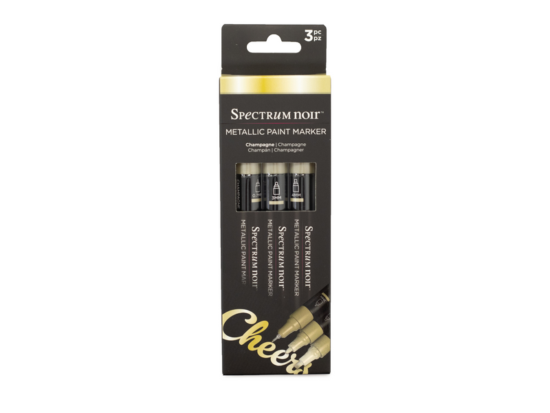 Spectrum Noir-Metallic Paint Marker (3PC) - Champagne