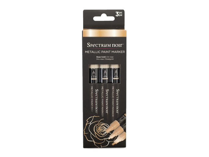 Spectrum Noir-Metallic Paint Marker (3PC) - Rose Gold