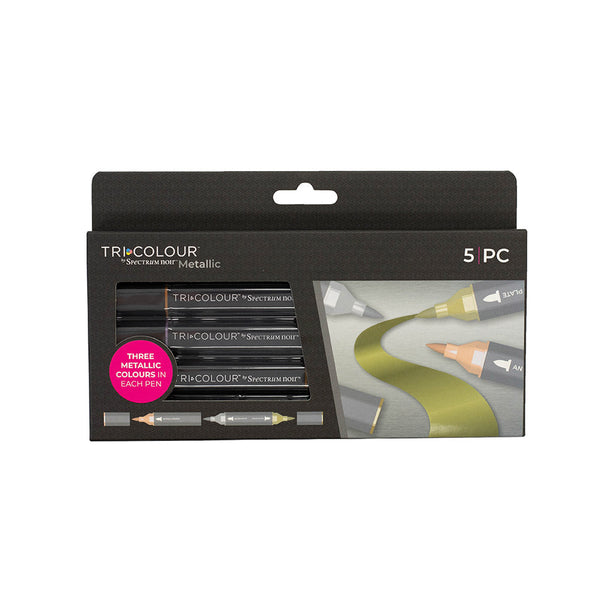 Spectrum Noir TriColour Metallic Pens 5 Pack
