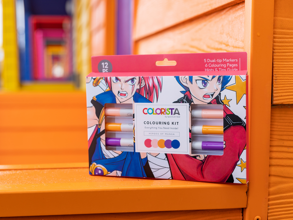 Colorista - Colouring Kit - Heroes of Manga 12pc