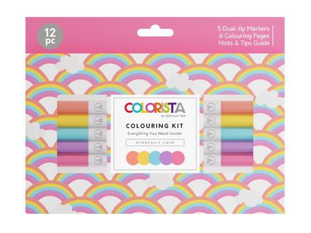 Colorista - Colouring Kit - Mindfully Calm 12pc