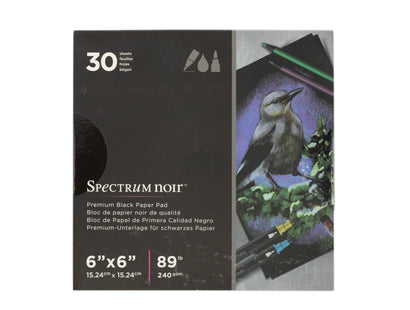 Spectrum Noir 6x6 Premium Black Paper Pad