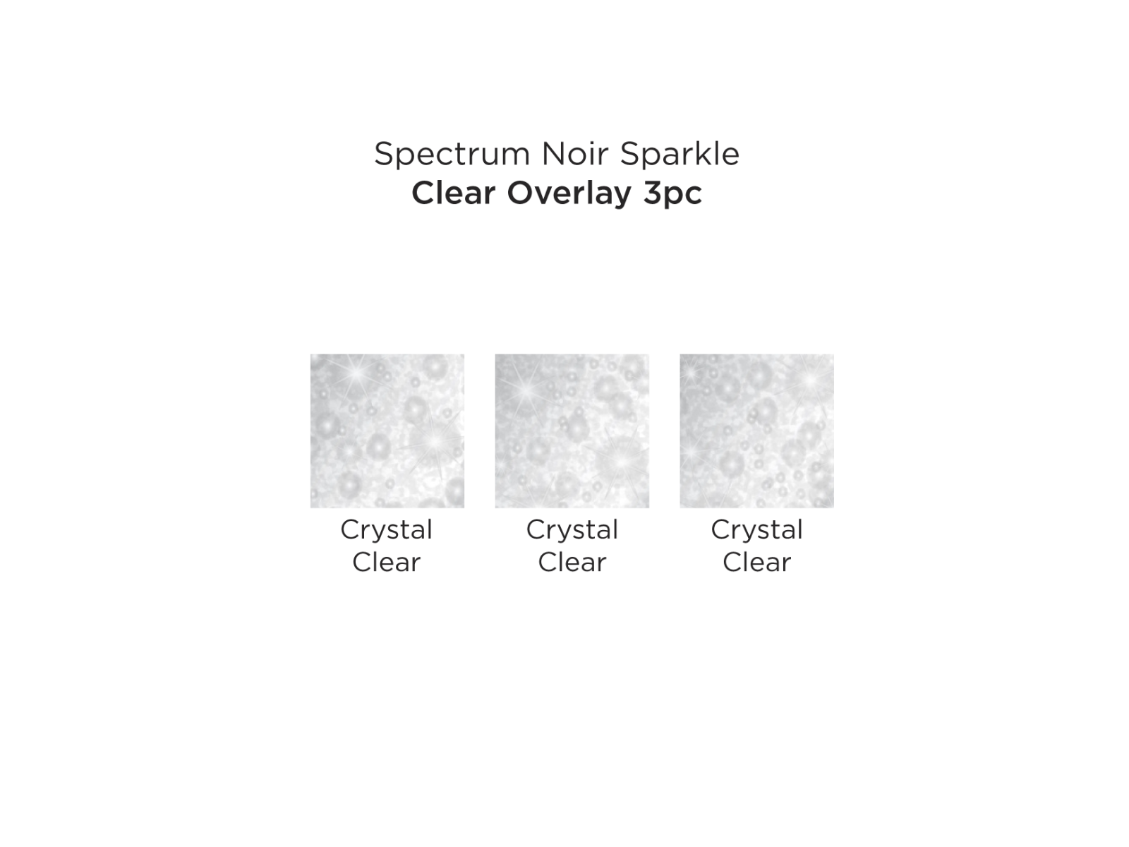 Sparkle by Spectrum Noir (3pk) - Clear Overlay