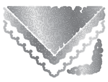 Sara Signature Antique Lace - Romantic Envelope Metal Die Set