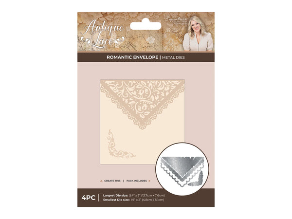 Sara Signature Antique Lace - Romantic Envelope Metal Die Set