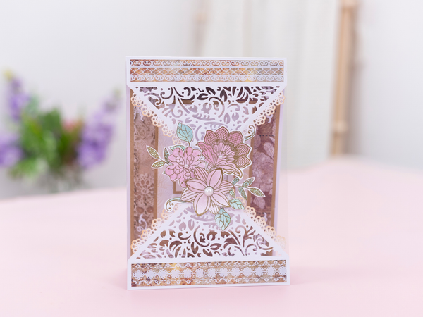 Sara Signature Antique Lace - Romantic Envelope Metal Die Set