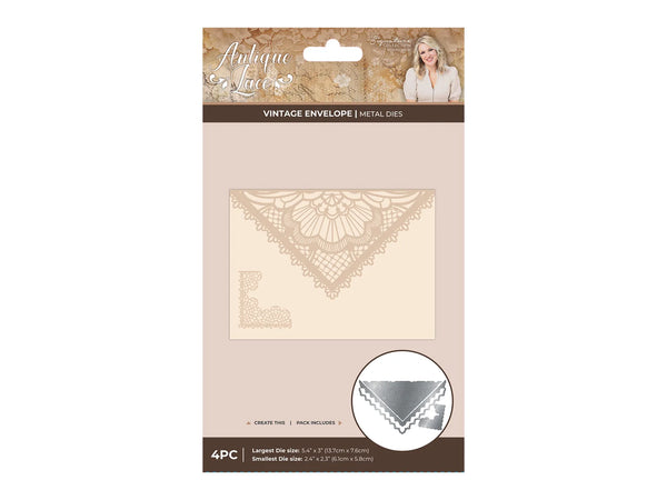 Sara Signature Antique Lace - Vintage Envelope Metal Die Set