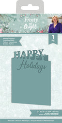 Sara Signature - Frosty and Bright - Metal Dies - Happy Holidays