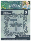Sara Signature Dancing Dragonfly Die - Water Lily Frame