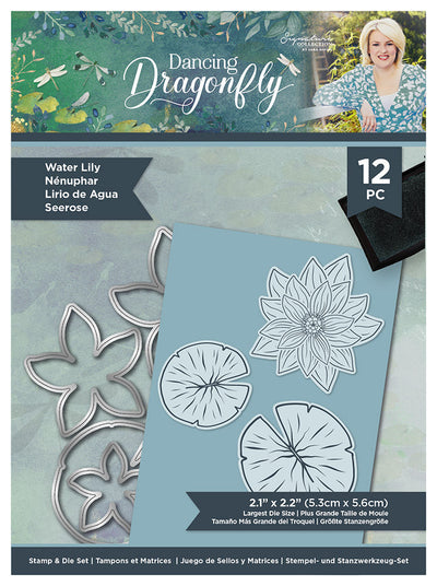 Sara Signature Dancing Dragonfly Stamp and Die - Water Lily