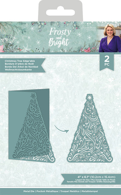 Sara Signature Frosty and Bright - Christmas Tree Edge'able Die Set