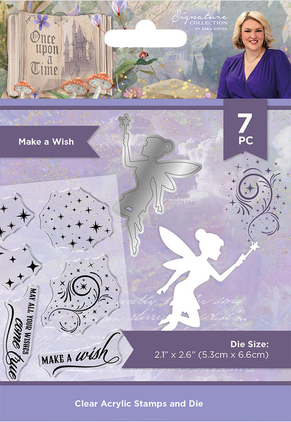 Sara Signature Once Upon a Time Stamp & Die - Make a Wish