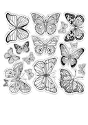 Sara Signature Vintage Butterflies Clear Acrylic Stamp - Beautiful Butterflies