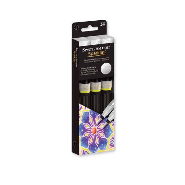 Spectrum Noir Sparkle Pens 3pc - Clear Overlay