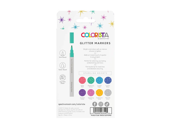 Colorista - Glitter Marker - Sparkling Brights 8pc