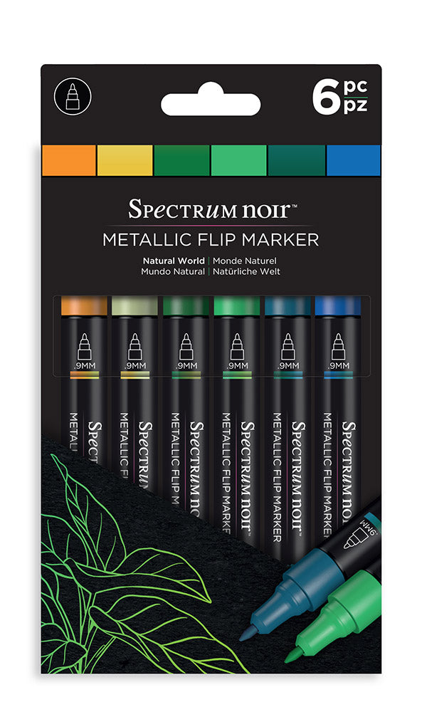 Spectrum Noir - Metallic Flip Marker (6PC)-Natural World