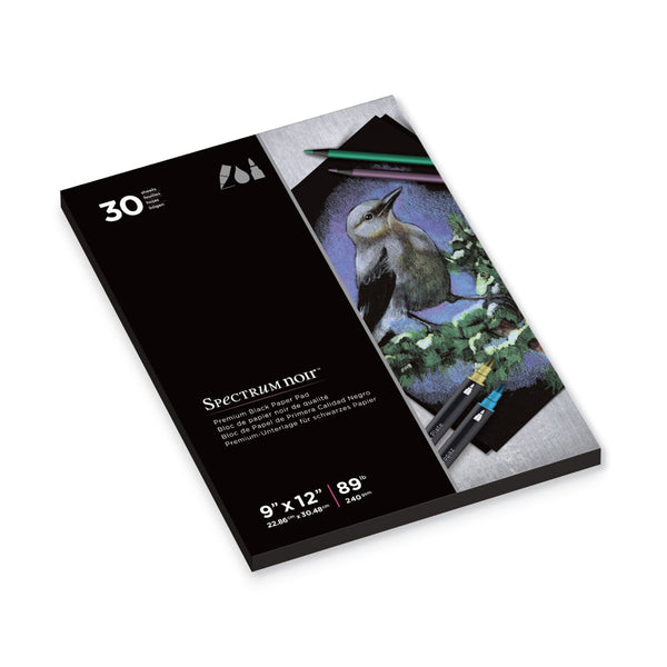Spectrum Noir 9x12 Premium Black Paper Pad -Crafter's Companion US