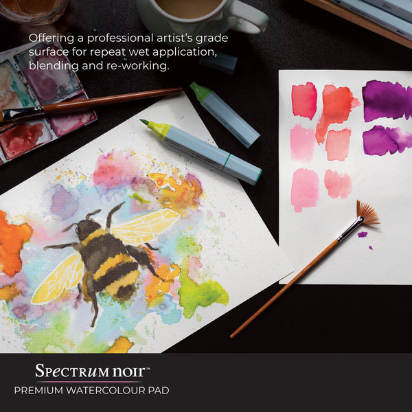 Spectrum Noir 9x12 Premium Watercolour Paper Pad -Crafter's