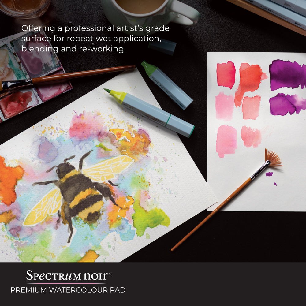 Spectrum Noir 9x12 Premium Watercolour Paper Pad -Crafter's
