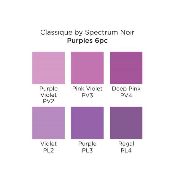 Spectrum Noir Classique (6PC) - Purples