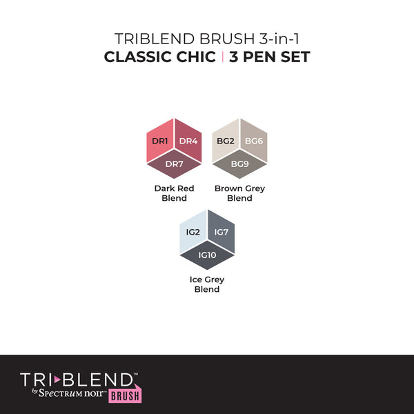 Spectrum Noir TriBlend Brush - Classic Chic 3pc