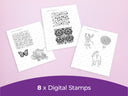Sara Signature Enchanted Dreams Collection - Digital Stamp Sheets - A4