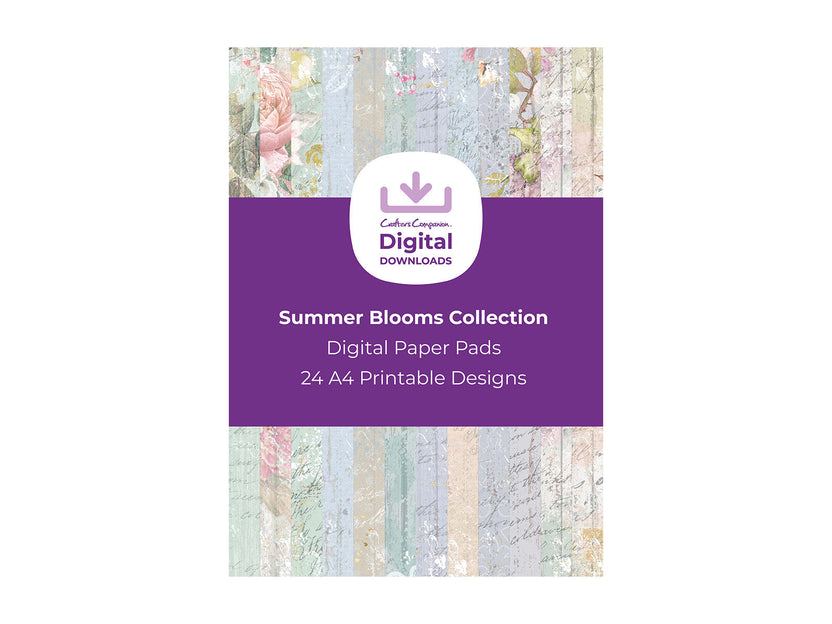 Summer Blooms Collection - Digital Paper Pad | Crafter's Companion US