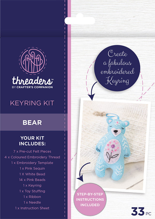 Threaders - Keyring Kit - Bear
