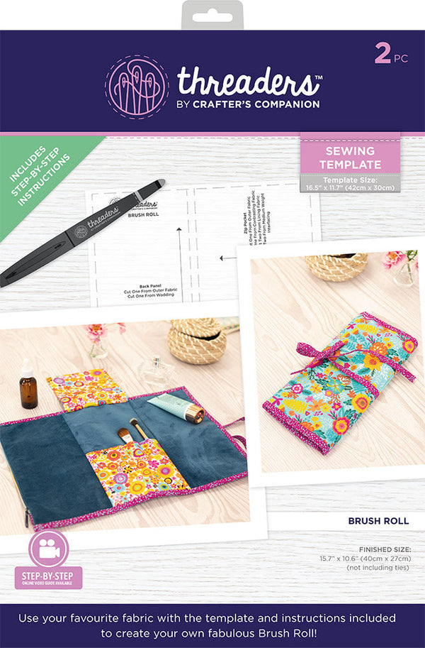 Threaders - Sewing Templates - Brush Roll