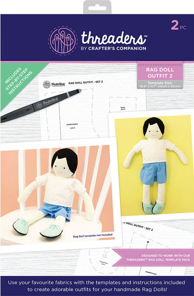 Threaders - Sewing Templates - Rag Doll Outfit 2