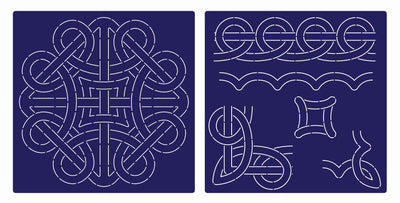 Threaders 12 x 12 Quilting Stencils - Celtic